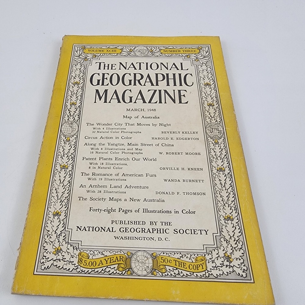 National Geographic Magazine March 1948 No Insert